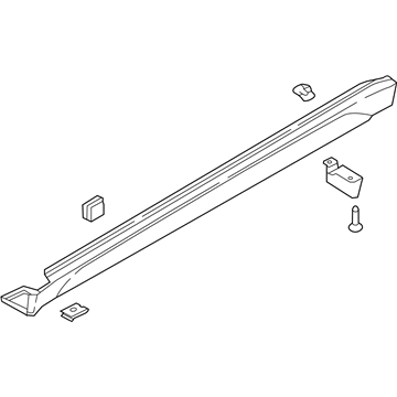 Hyundai 87751-D3000-CA Moulding Assembly-Side Sill, LH