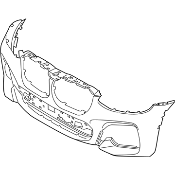 BMW 51-11-8-091-988 Panel, Bumper, Primed, Front