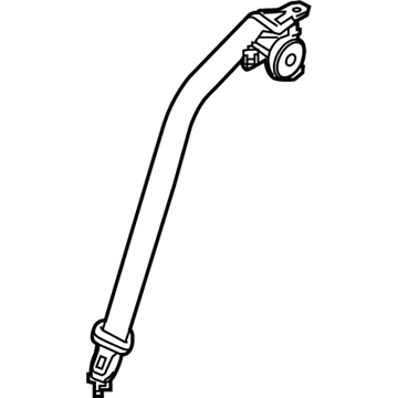 Infiniti 88854-4HB2A Belt Assy-Tongue, Rear Seat Center