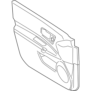 Nissan 80900-JM01A Finisher Assy-Front Door, RH