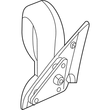 Mopar 55077925AD Driver Side Mirror Outside Rear View