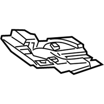 Lexus 62438-0E010 Pad, Roof Side Rail, Rear LH