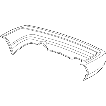 Honda 04715-S01-A00ZZ Face, Rear Bumper