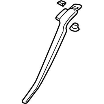 Honda 73162-S9A-003 Garnish Assy., L. FR. Windshield Side