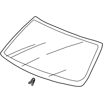 Honda 73111-S9A-A10 Glass Set, Front Windshield (Green) (Asahi)
