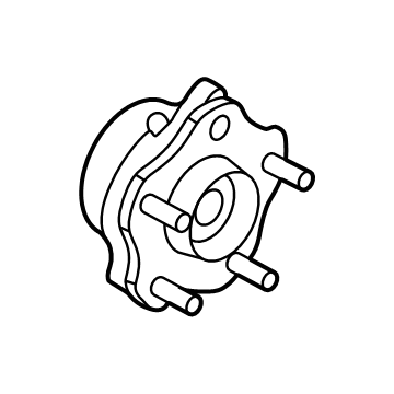 Nissan 40202-5MP0A HUB ASSY-ROAD WHEEL, FRONT