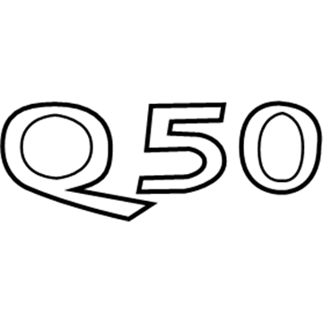 Infiniti 84890-6HE0A Trunk Lid Emblem