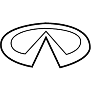 Infiniti 84890-4GZ0A Emblem-Trunk Lid