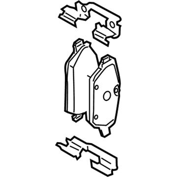BMW 34-11-9-808-705 Disc Brake Pad Repair Kit