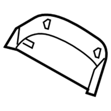 BMW 52-10-7-232-938 Rear Panel, Leather, Upper