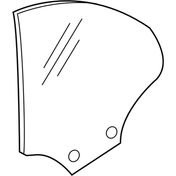 BMW 51-37-7-219-887 Side Window, Green, Rear, Left