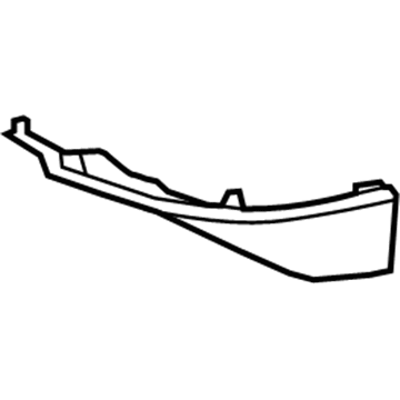 Lexus 52712-0E010 Garnish, Front Bumper, LH