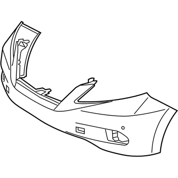Lexus 52119-48974 Front Bumper Cover, L