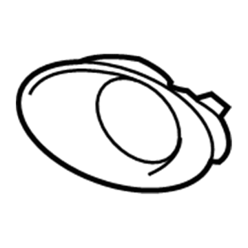 Lexus 81481-48090 Cover, Fog Lamp, RH