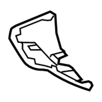 Lexus 52711-0E020 Garnish, Front Bumper