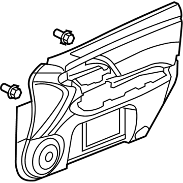Acura 83501-SJA-A03ZE Lining, Right Front Door (Lower) (Type B) (Grayge)