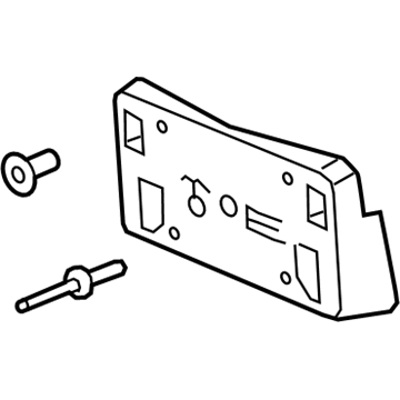 GM 84282822 License Bracket
