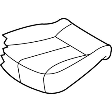 Kia 891604D120CS2 Rear Cushion Trim Assembly, Left