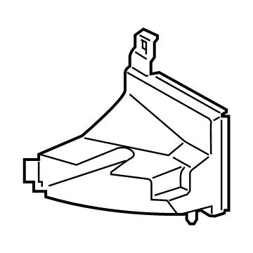 BMW 51-74-8-072-617 Air Duct Displaced Radiator Left