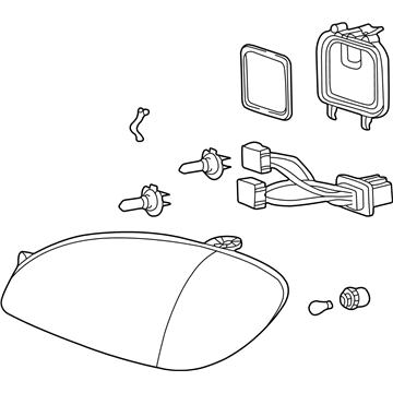 Hyundai 92101-38050 Driver Side Headlight Assembly Composite