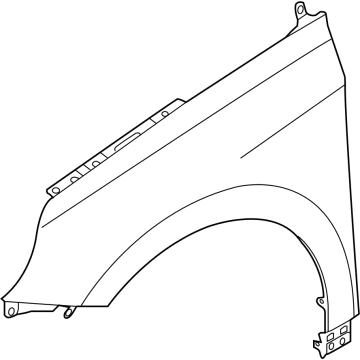 Hyundai 66311-GI000 PANEL-FENDER, LH