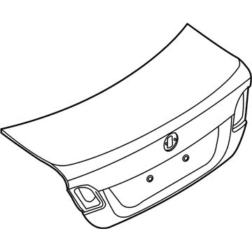 BMW 41-62-7-193-730 Tailgate With Hole For Lock Barrel