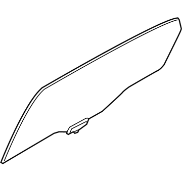 Hyundai 83410-3N020 Glass-Rear Door Window, LH
