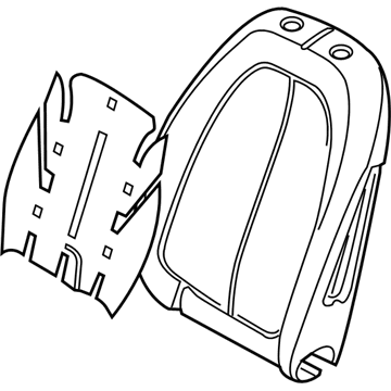 BMW 52-10-7-430-798 Right Backrest Upholstery