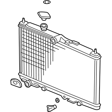 Acura 19010-PJE-A51 Radiator (Denso)