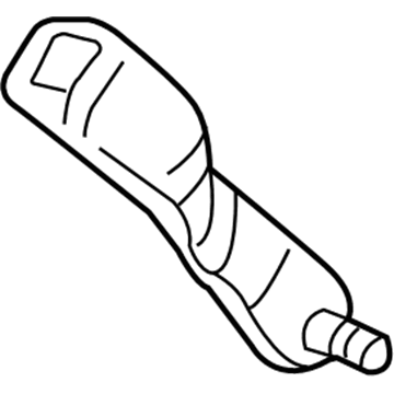 Honda 04866-S9V-A01ZC Buckle Set, L. Center Seat Belt *YR203L* (SADDLE)