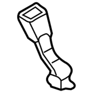 Honda 04867-S9V-A01ZB Buckle Set, Center Seat (Inner) *NH361L* (CF GRAY)