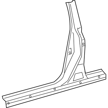 Lexus 61311-0E010 Pillar, Center Body, Outer RH