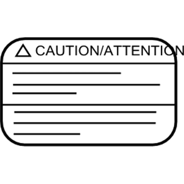Nissan 99053-3ZB0A Label-Caution, Oil