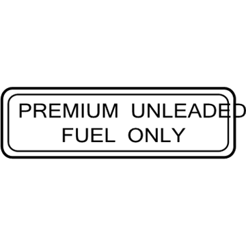 Nissan 14806-F9910 Label-UNLEADED Fuel Only