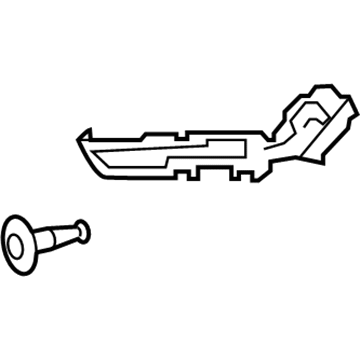 Lexus 52157-24010 Support, Rear Bumper Side