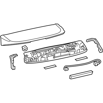 Lexus 76085-60100-A2 Spoiler Sub-Assy, Rear