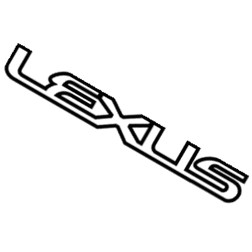 Lexus 75473-60210 Back Door Name Plate, No.1
