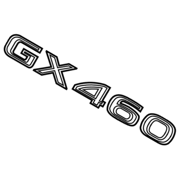 Lexus 75444-60050 Back Door Name Plate, No.2