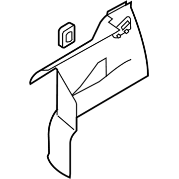 BMW 51-47-3-453-624 Trunk Trim Panel, Right