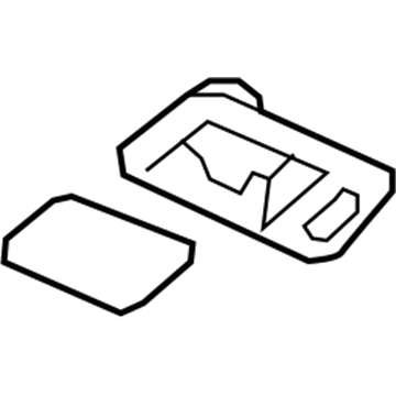 Nissan 26462-JK00A Cover Assembly-Personal Lamp, RH