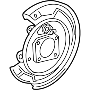 GM 19204631 Plate, Rear Brake Backing