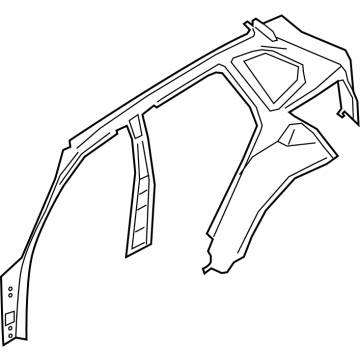 BMW 41-00-7-955-025 LEFT INTERIOR SIDE FRAME