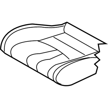 Nissan 87370-6GG0A Trim Assembly - Front Seat Cushion