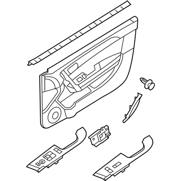 Kia 823011M280DAG Panel Complete-Front Door Trim