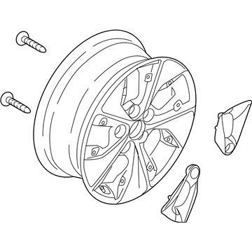 Hyundai 52905-G7200 Aluminium Wheel Assembly