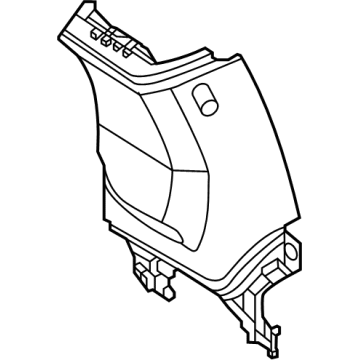 BMW 51-43-8-746-221 COVER, B-COLUMN UPPER LEFT