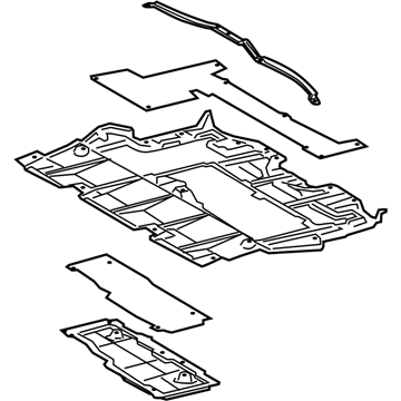 Lexus 51410-30161 Front Engine Under Cover Assembly