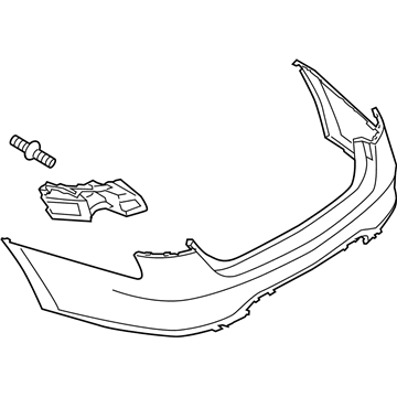 Ford AG1Z-17K835-LAPTM Bumper Cover