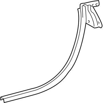 Lexus 67865-24011 Weatherstrip, Center Pillar Upper End, RH