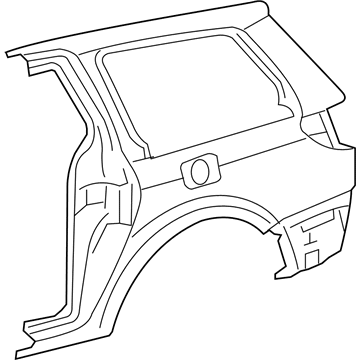 Toyota 61611-08030 Panel, Quarter, RH